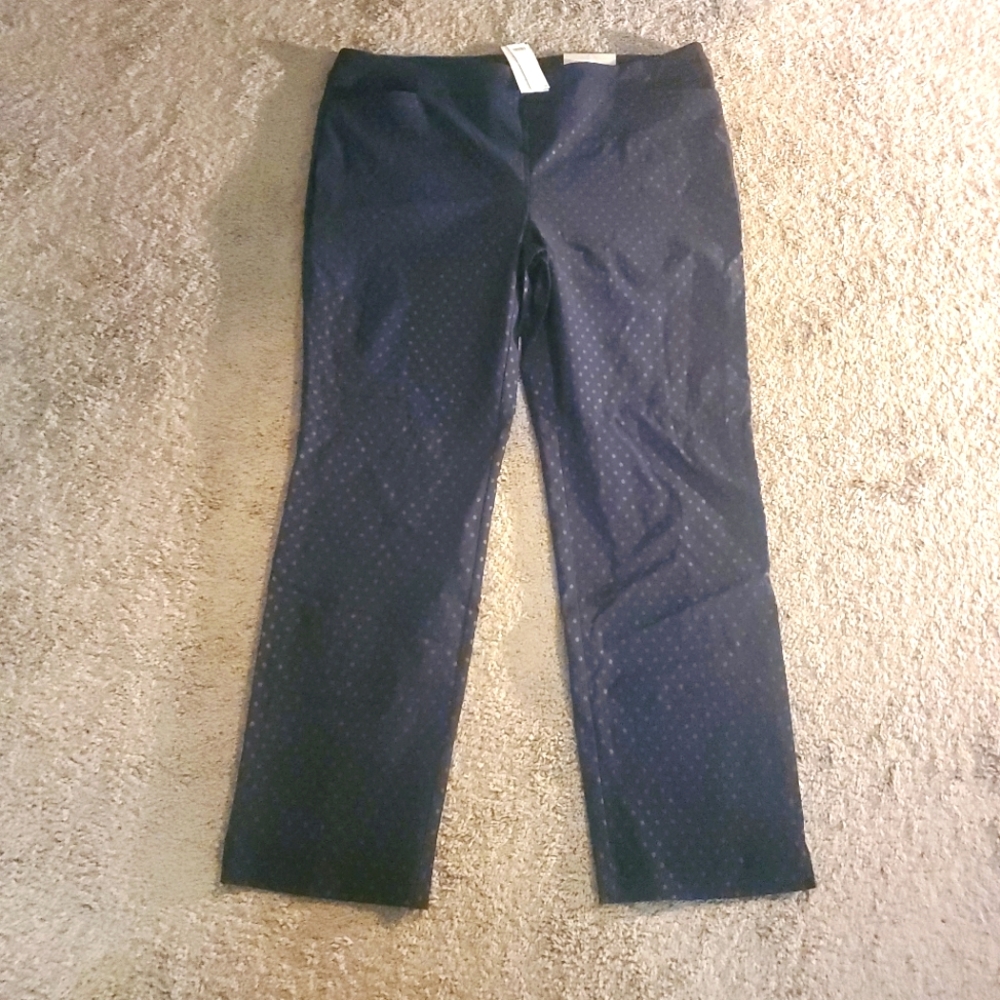 NWT CHICO's polka dot pants
